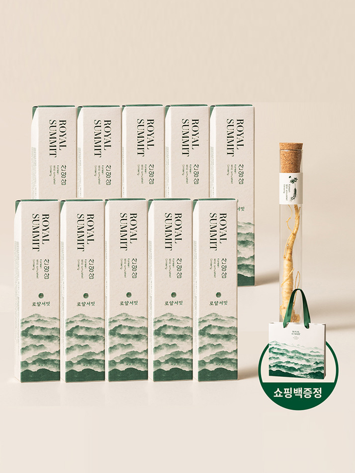 로얄서밋 산양삼 한뿌리싱글박스_풍부한 사포닌 항산화 면역 명절 부모님 선물