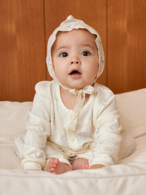 코튼 모달 페이즐리 우주복