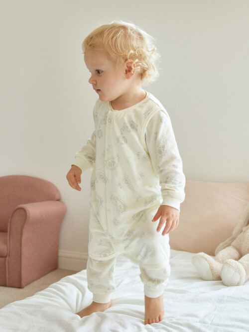 코튼 모달 페이즐리 수면조끼