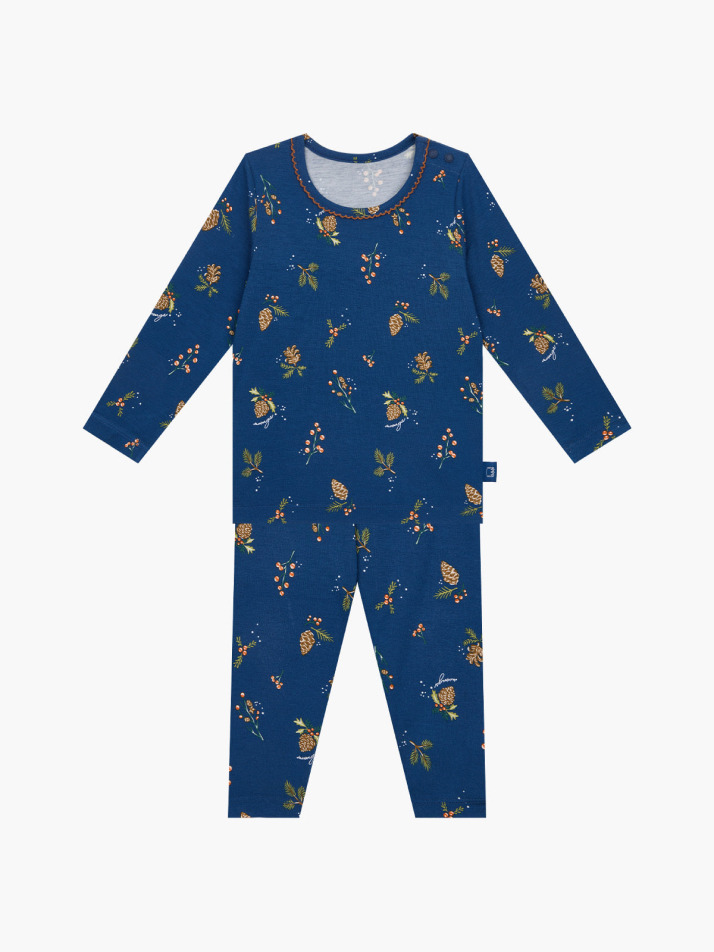 모달 미드나잇 크리스마스 긴팔돌복