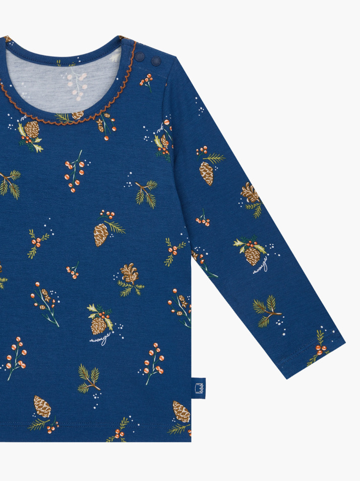 모달 미드나잇 크리스마스 긴팔돌복