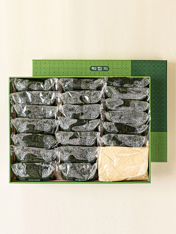 쑥인절미 쑥떡 선물세트 (보자기+쇼핑백set)