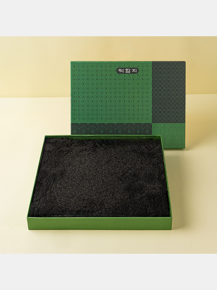 쑥 흑임자인절미 선물세트 (보자기+쇼핑백set)