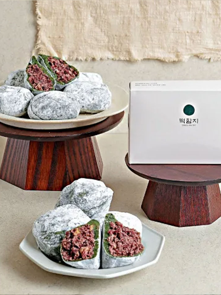 쑥찹쌀떡 선물세트 (보자기+쇼핑백set)