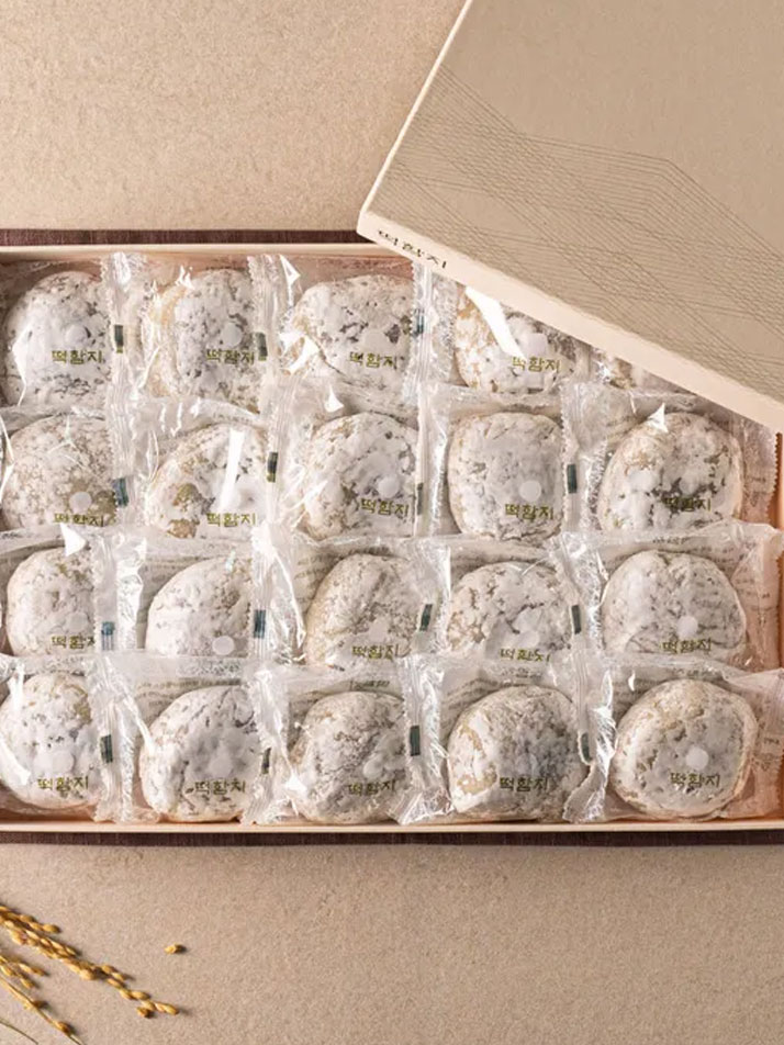 흰찹쌀떡 선물세트 (보자기+쇼핑백set)