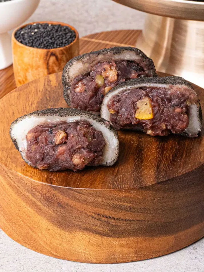 흑임자찹쌀떡 선물세트 (보자기+쇼핑백set)