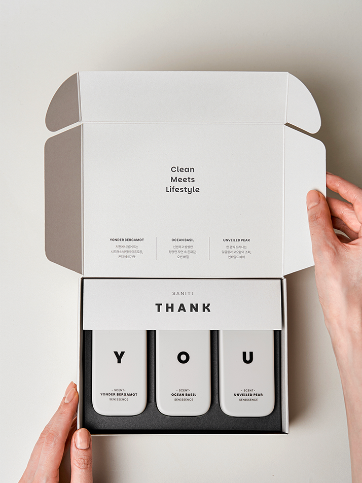 [GIFT SET] THANK YOU 세니센스 3종 선물세트 휴대용 손소독 손에센스