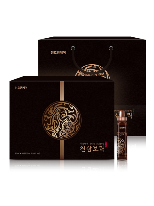 천호엔케어 6년근 홍삼 뉴질랜드 녹용전지 상황버섯 배합 천삼보력 (30ml x 30병)