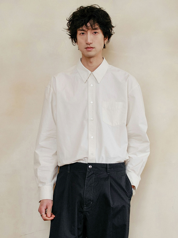 [MIJ] RUSTLING STITCHED SHIRT - IVORY