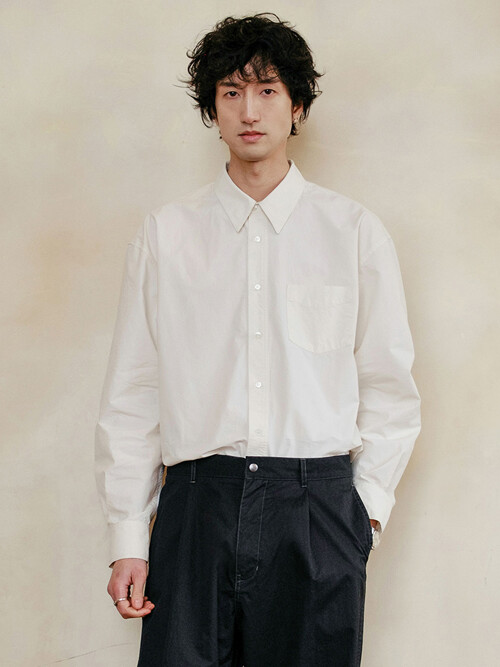 [MIJ] RUSTLING STITCHED SHIRT - IVORY