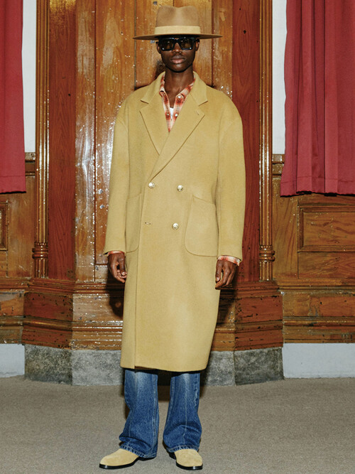 [MIJ] RELAXED DOUBLE BREASTED COAT (GOLD BUTTON) - CAMEL