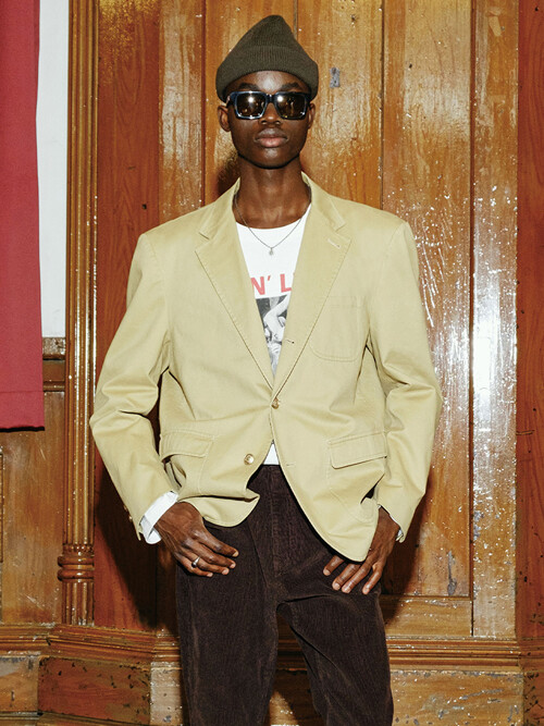 [MIJ] MOLESKIN COTTON SACK CUT JACKET - BEIGE