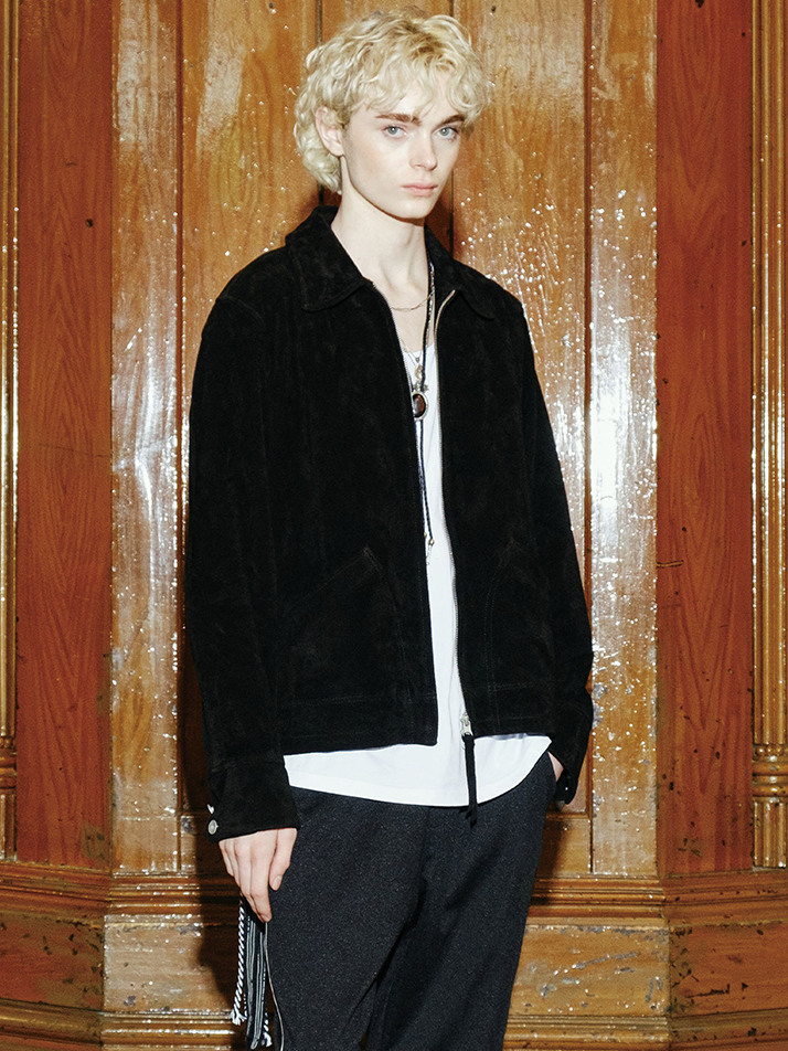 [MIJ] SUEDE FIELD SPORTS JACKET - BLACK