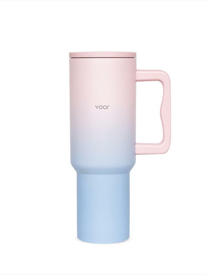 보아르 투웨이 텀블러 1.18L 대용량 손잡이 스텐 보온 보냉 차량용 대형 2종 빨대구성