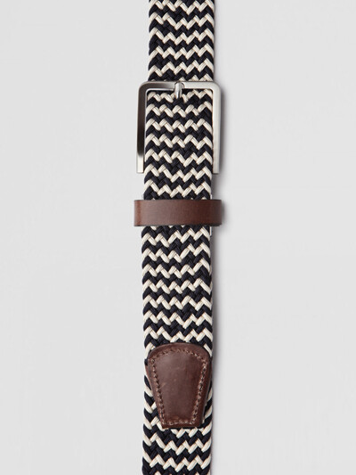 이탈펠 이태리 엘라스틱 스판 매쉬 천연소가죽 부테로 콤비 벨트 PL243IV