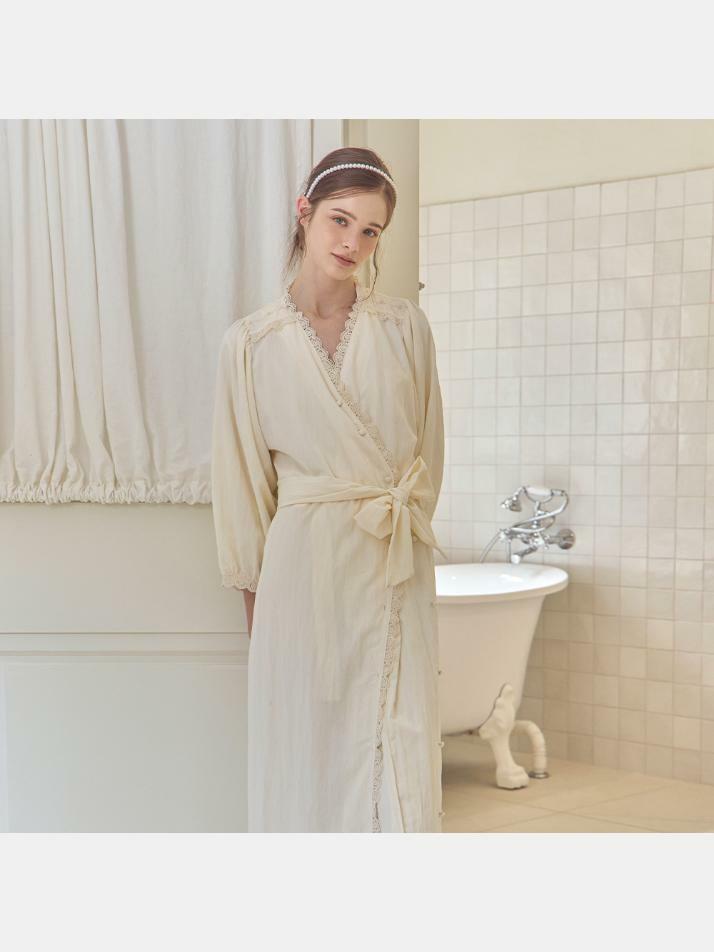 여성 캐시 워싱 셔츠 로브 원피스