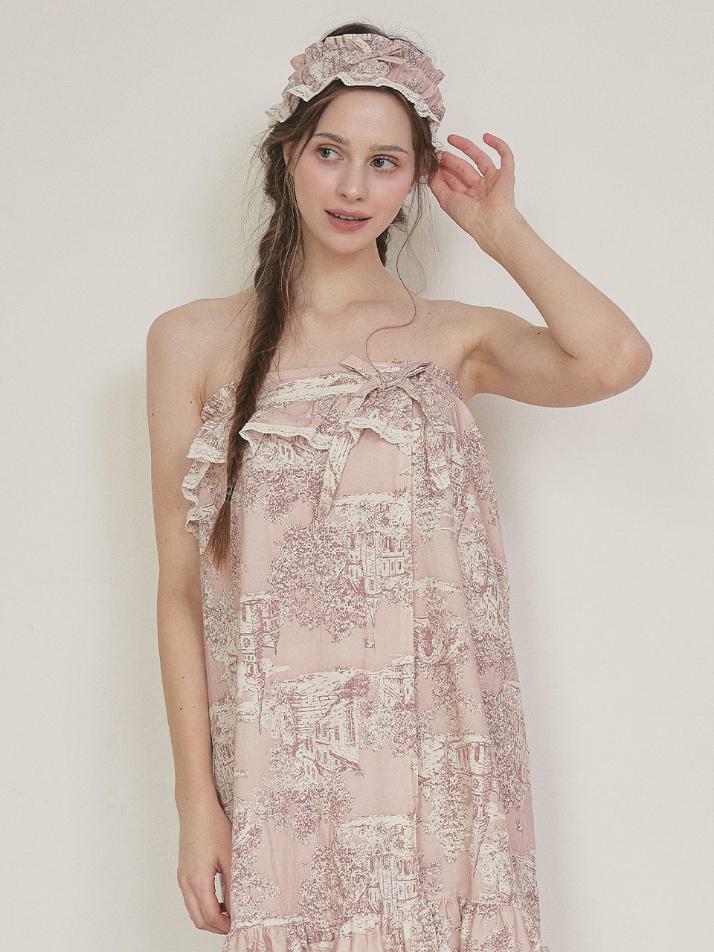 여성 마델 코튼 벨크로 랩가운(2C)