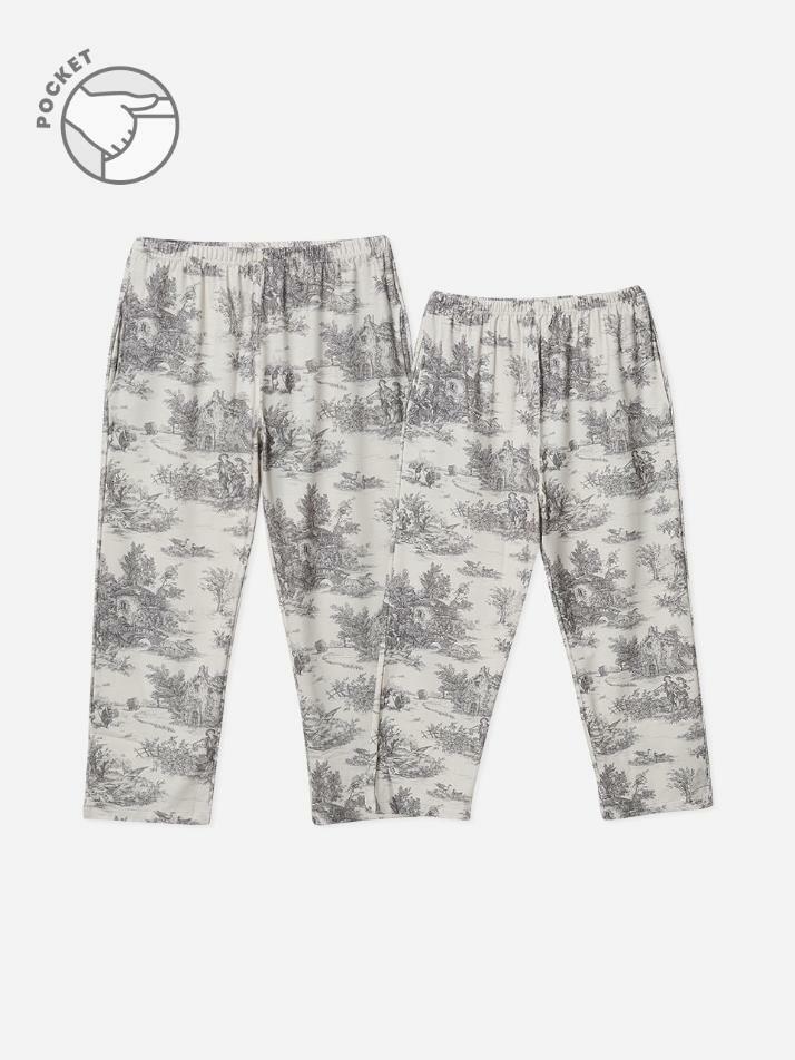 남여 베로나 스판 포켓 파자마팬츠