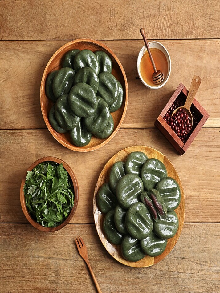 [리타방앗간] 해풍앙금쑥개떡+해풍쑥개떡 1kg+1kg