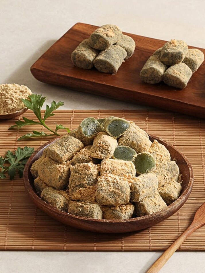 [리타방앗간] 제주쑥인절미 1kg + 흑임자인절미 750g