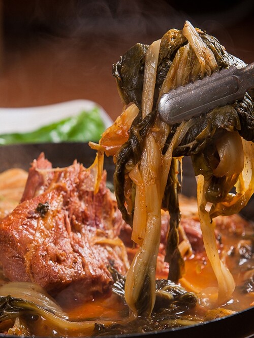 [리타엔]국내산 우거지 듬뿍 뼈해장국 1kg+1kg(2팩)