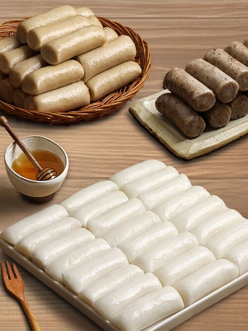 [리타방앗간] 우리쌀 가래떡 500g 3종 1+1+1(현미귀리/백미/들깨)