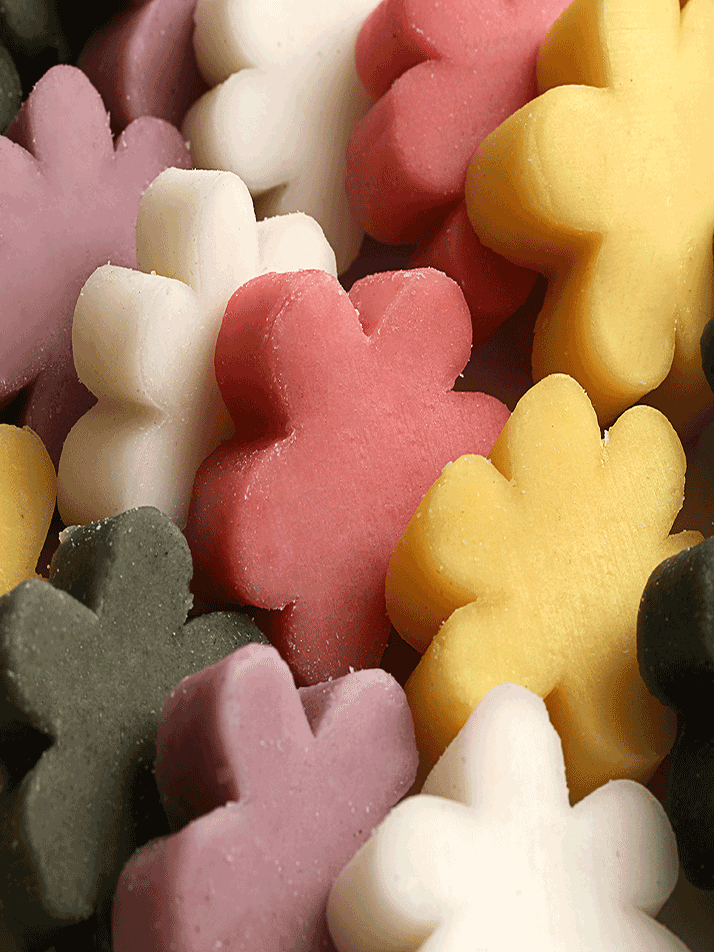 [리타방앗간] 오색꽃떡국 500g*1팩+육수대장20g*3팩