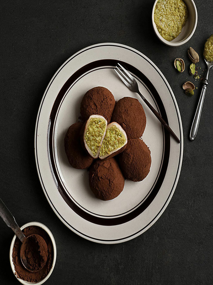 [리타방앗간] 두바이 쫀득 찹쌀떡 60g 2구 set 1박스 (개별포장)