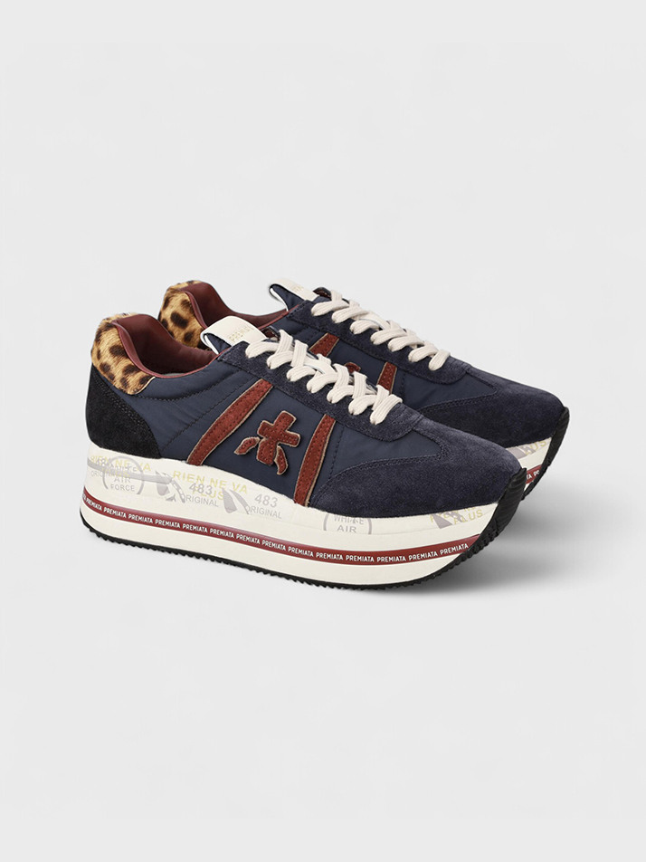 [BETH] 네이비 여성 베스 스니커즈