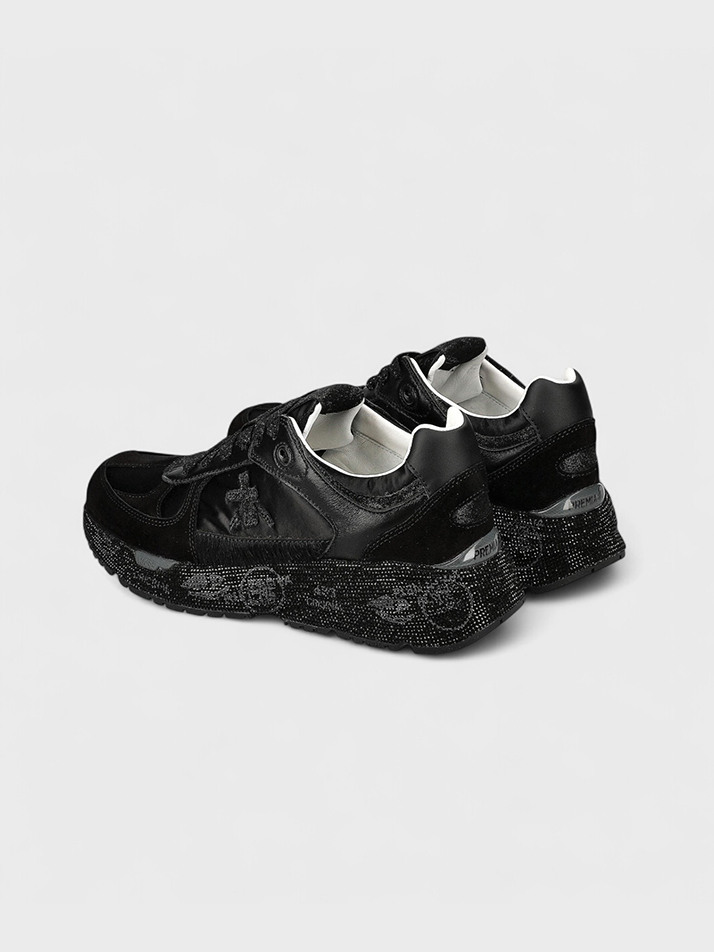 [MASE-D] 블랙 글리터 여성 메이즈-D 스니커즈