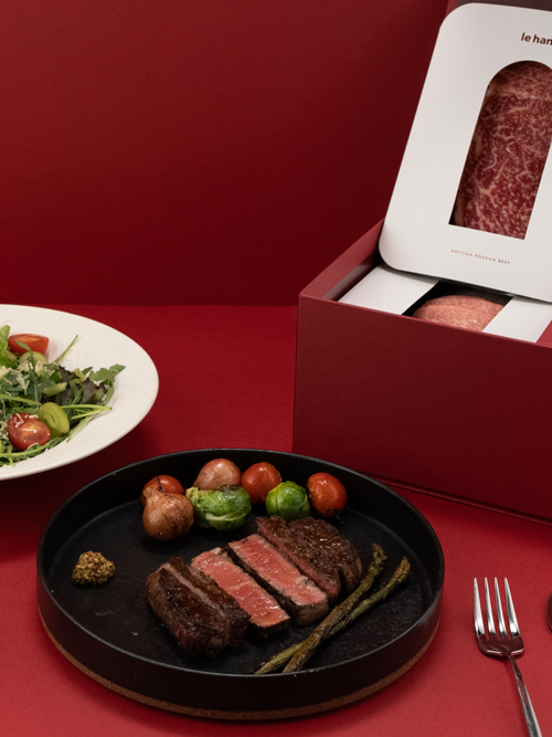 [르하누] 한우 1++ No.9 홈파티 스테이크 세트 500g