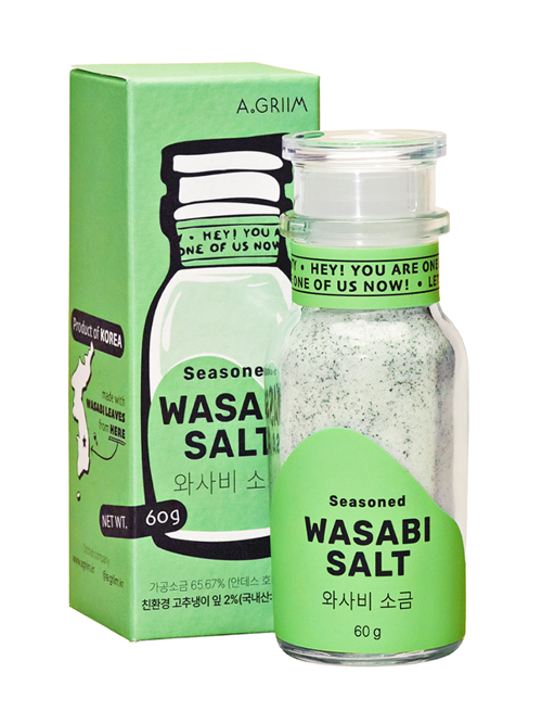 에이그림 와사비 소금(국내산 와사비 잎 함유)