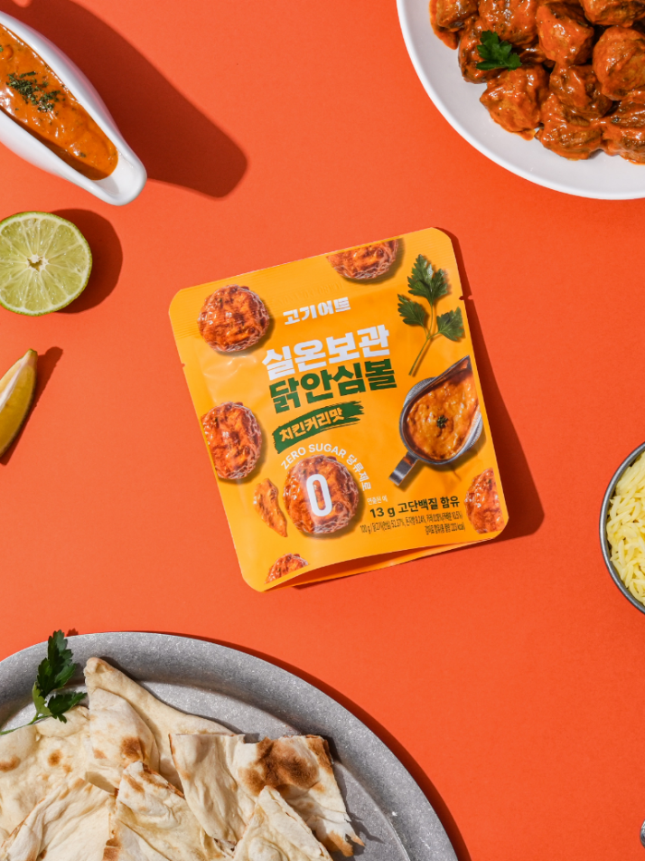 고기어트 1초 단백질 실온보관 닭 안심볼 깊은풍미 치킨커리맛 3팩, Zero당, 고단백