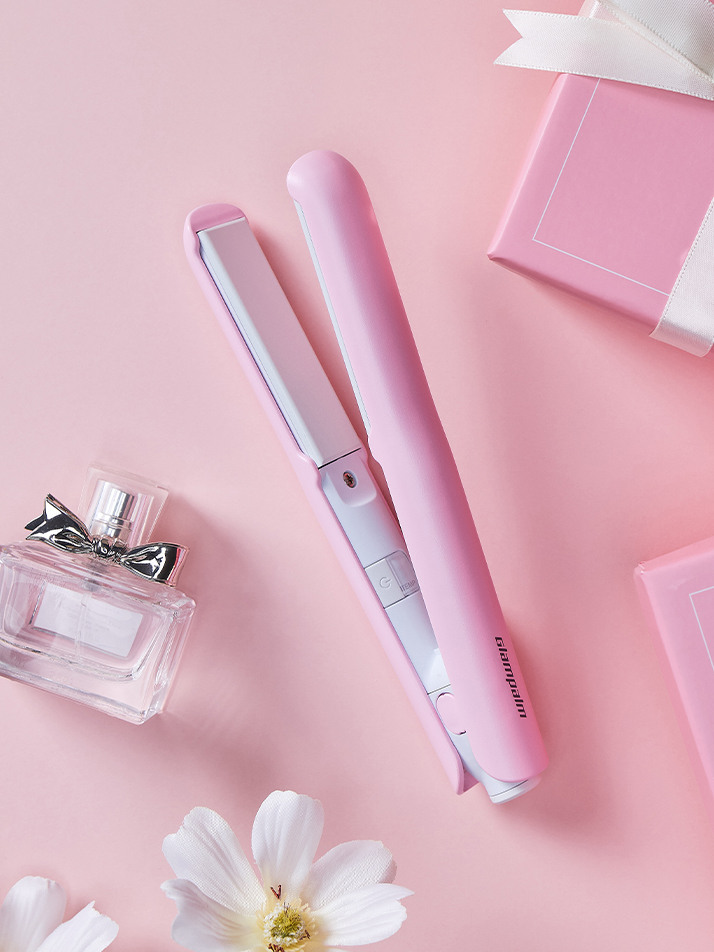 [GP105BP] 글램시크 OMG(오마이글램) 핑크 - 미들사이즈 고데기