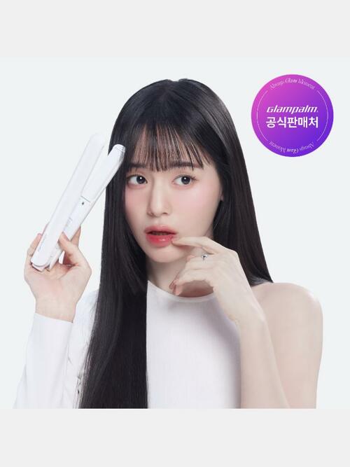 [GP105WH] 글램시크 OMG(오마이글램) 화이트 - 미들사이즈 고데기