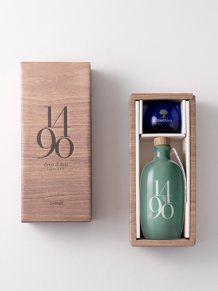 1490 피쿠알 엑스트라버진 올리브오일 250ml, 공인 시음잔 선물세트