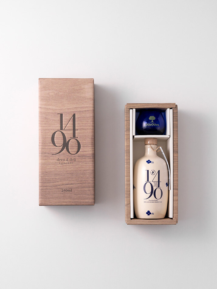 1490 유기농 피쿠도 엑스트라버진 올리브오일 250ml, 공인 시음잔 선물세트