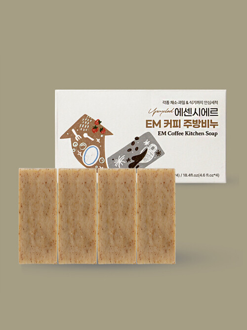 에센시에르 커피 주방비누 130g 4개입 세트