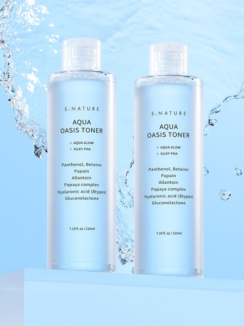 에스네이처 아쿠아 오아시스 토너 210ml 2종