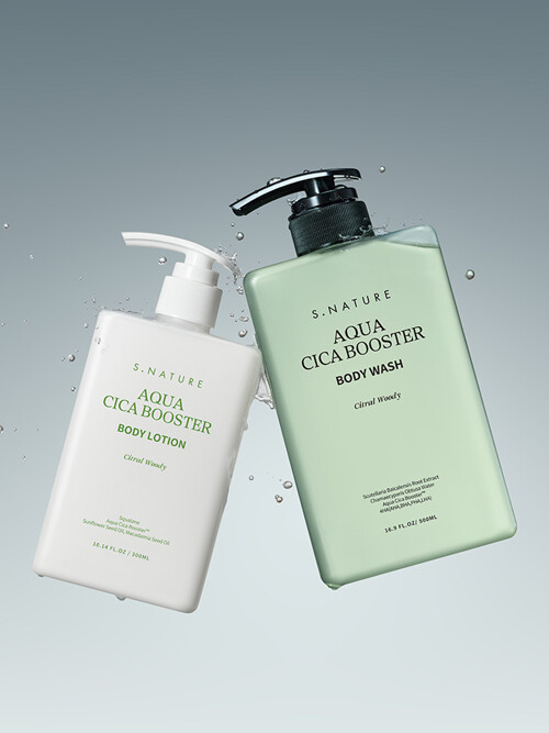 에스네이처 아쿠아 시카 부스터 바디듀오(워시+로션)