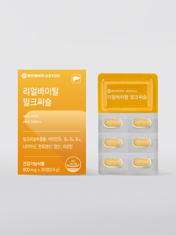 [애즈유] 리얼바이탈 밀크씨슬 (30정)