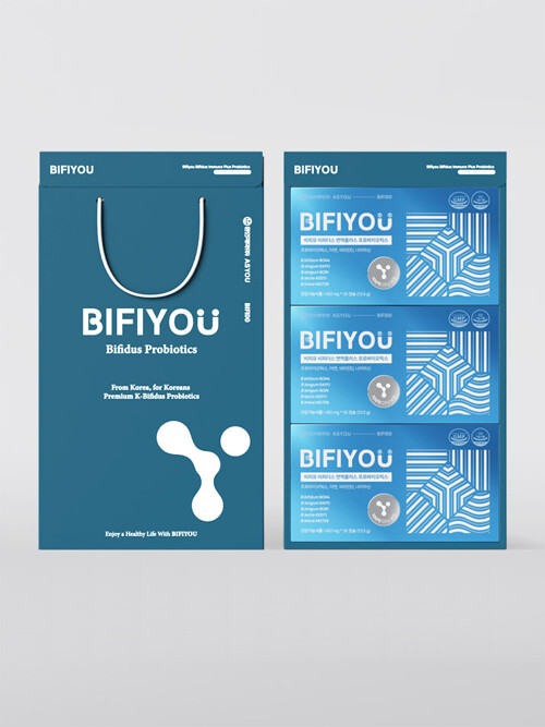 [애즈유] 비피유 비피더스 면역 프로바이오틱스 선물세트 (30정*3박스)