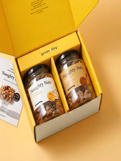 그리니팅 노티넛츠 프리미엄 견과 선물세트(오리지널&메이플시나몬)