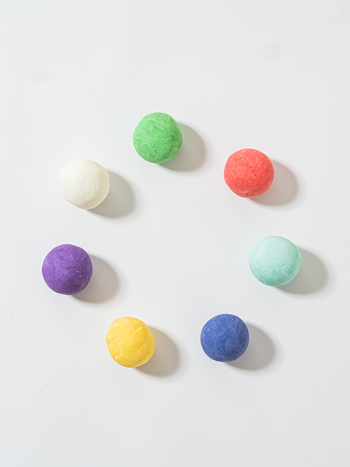 배스메이트 비건 레인보우 버블 클레이 아기 입욕제 140g