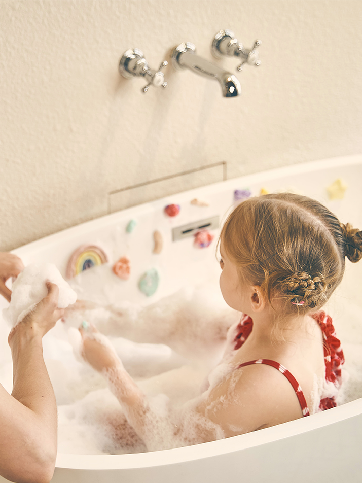 배스메이트 비건 레인보우 버블 클레이 아기 입욕제 140g