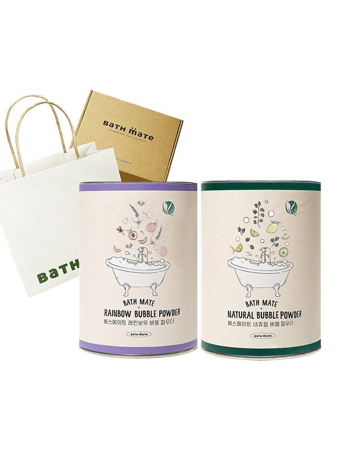 배스메이트 비건 입욕제 버블파우더 선물세트