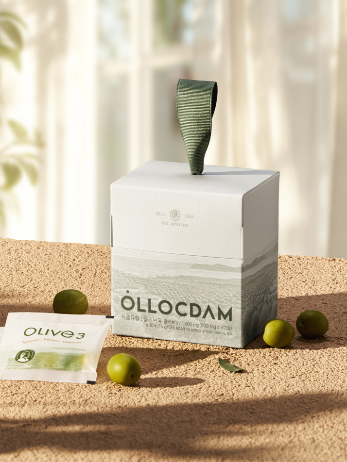 올록담 올리브3 EVOO 지중해 올리브오일 캡슐 (10포) 1박스
