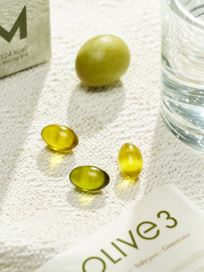 올록담 올리브3 EVOO 지중해 올리브오일 캡슐 (10포) 1박스