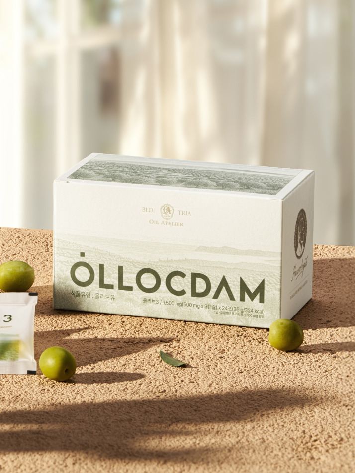 올록담 올리브3 EVOO 지중해 올리브오일 캡슐 (24포) 8박스