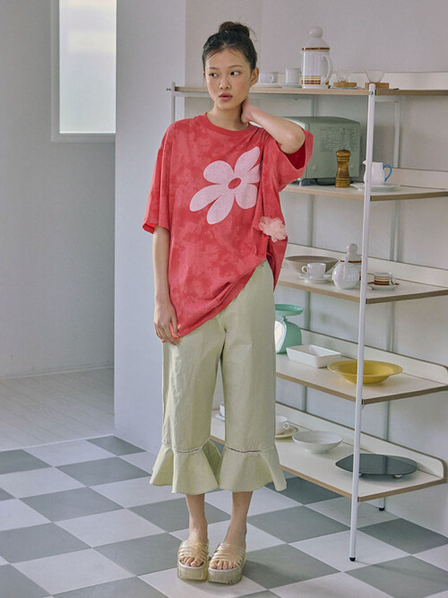 Bloom Frill Pants_Light Green